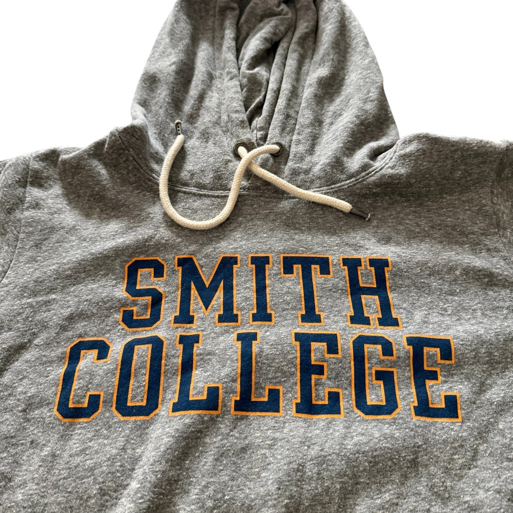 League Smith College Hoodie Womens L Gray Triblend Sweatshirt Seven Sisters